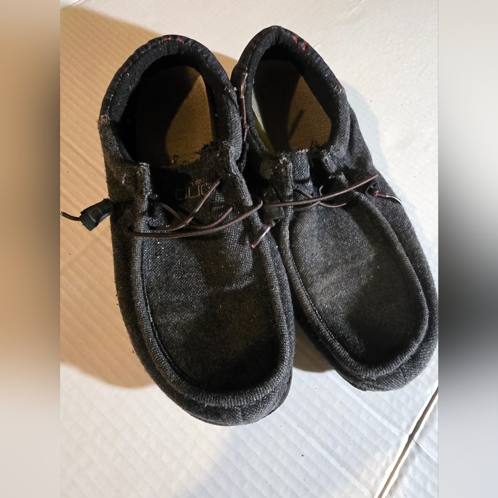 Hey Dude Men's Black Loafers